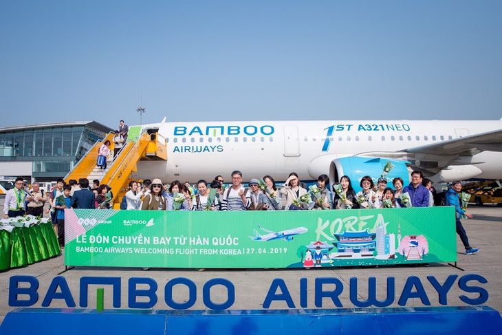 Bamboo Airways đón chuyến bay quốc tế đầu tiên từ Hàn Quốc - Ảnh 9.