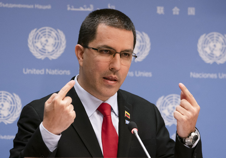 Mỹ trừng phạt bộ trưởng ngoại giao Venezuela - Ảnh 1.