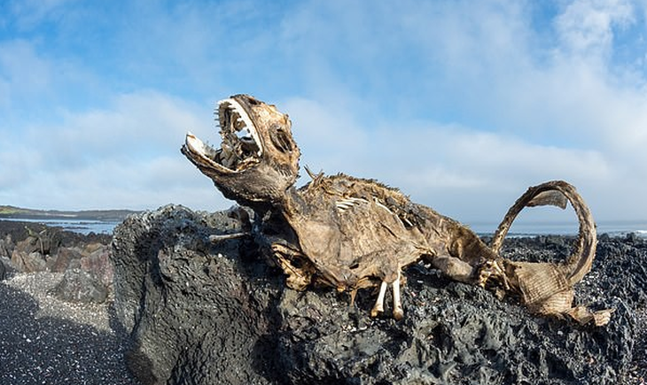 Sốc với hình ảnh cự đà Galapagos chết khô do biến đổi khí hậu - Ảnh 2.