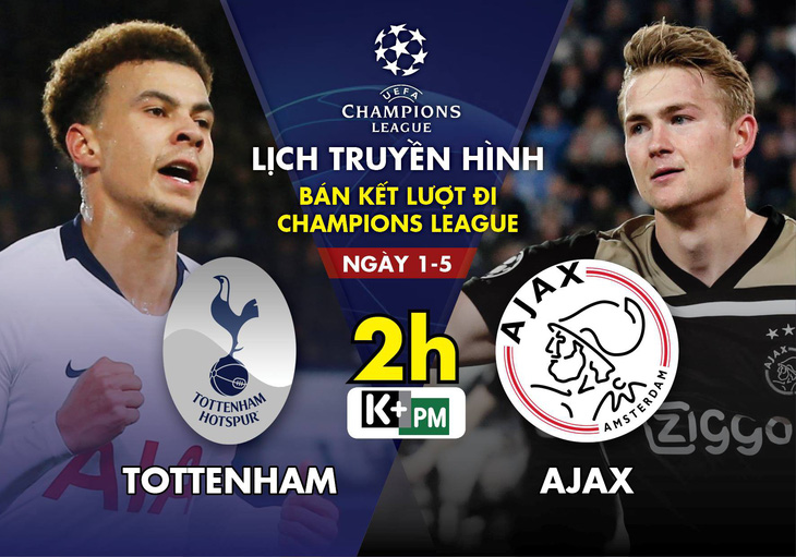 Lịch trực tiếp Tottenham - Ajax - Ảnh 1.