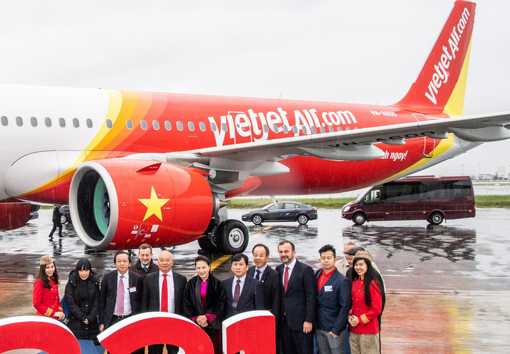 Vietjet nhận bàn giao máy bay thế hệ mới A321neo - Ảnh 1.