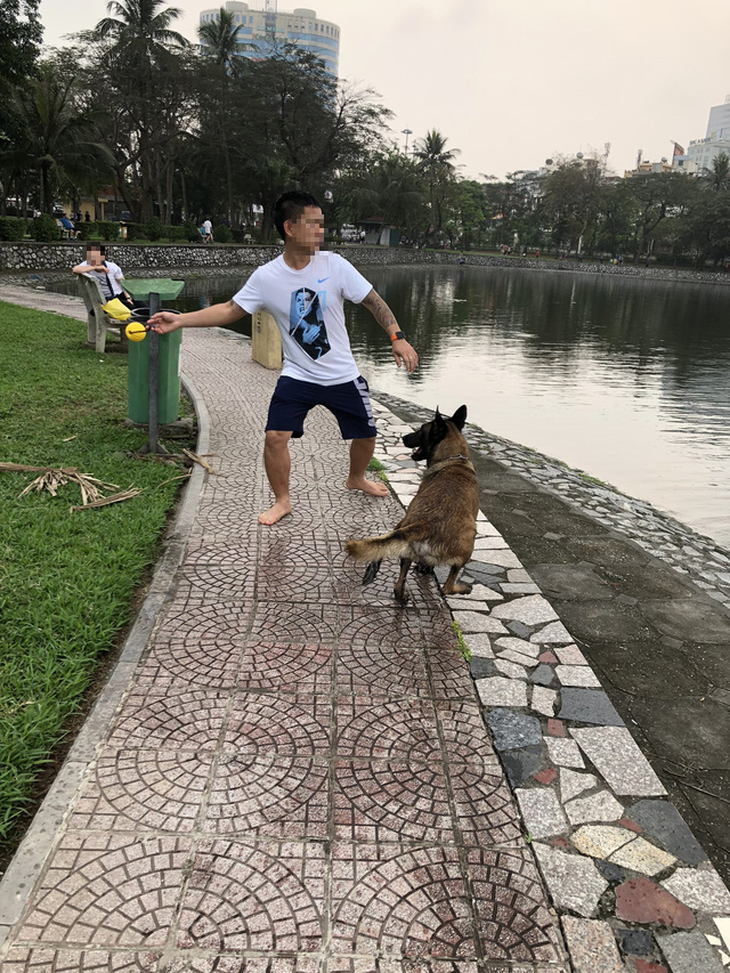 Huấn luyện chó dữ ở… công viên, người đi dạo phát khiếp - Ảnh 2.