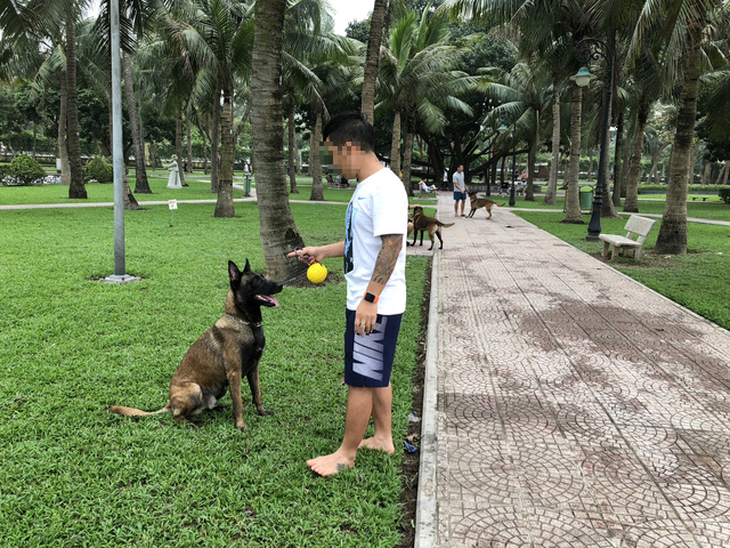 Huấn luyện chó dữ ở… công viên, người đi dạo phát khiếp - Ảnh 3.