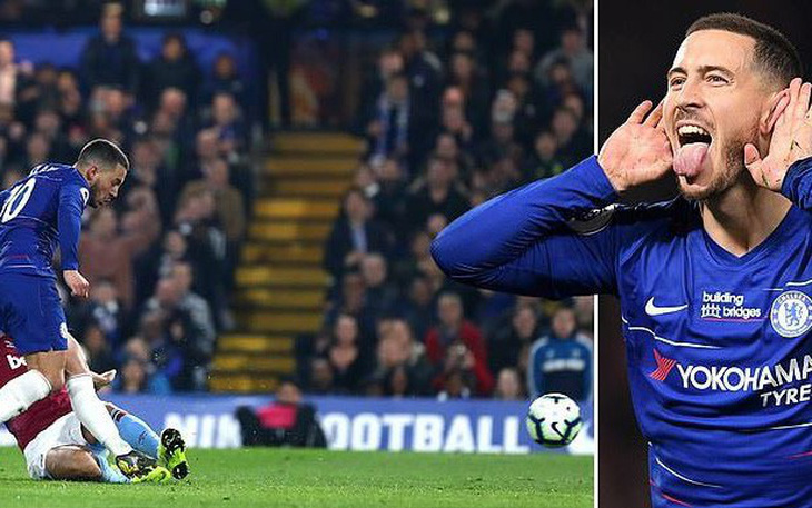 Hazard lóe sáng giúp Chelsea vươn lên hạng 3