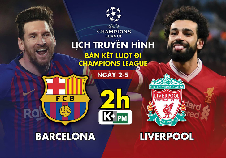 Lịch trực tiếp đại chiến Barca - Liverpool - Ảnh 1.