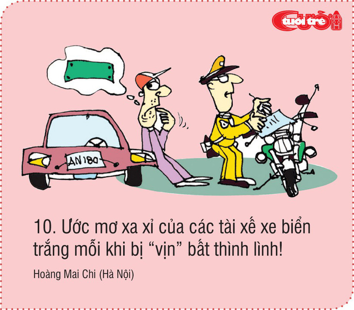 10 liên tưởng vui về xe biển xanh - Ảnh 10.