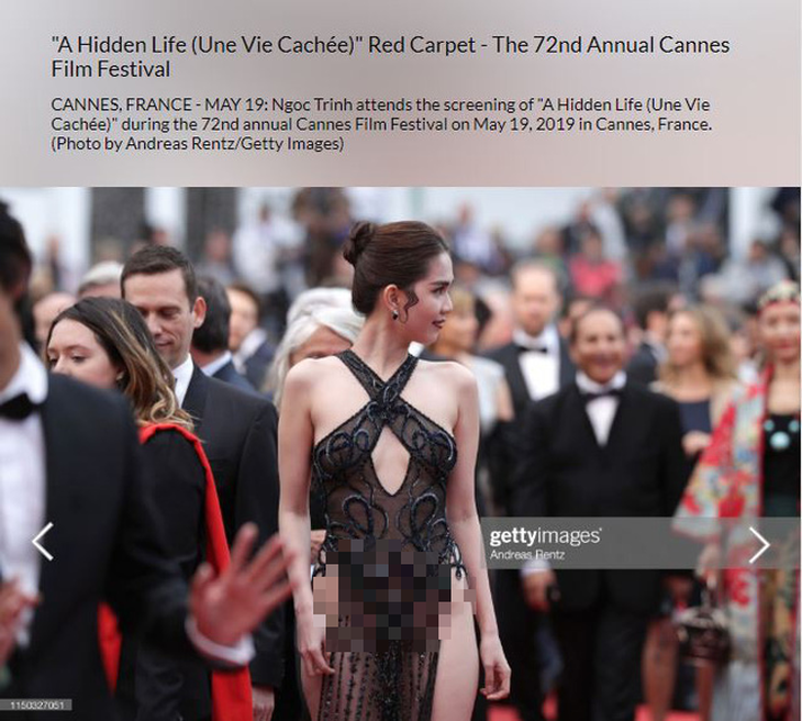 Ngọc Trinh bị truyền thông nước ngoài chỉ trích lố lăng tại Cannes - Ảnh 1.