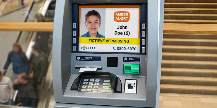Hà Lan dùng hệ thống máy ATM đăng hình tìm trẻ lạc - Ảnh 1.