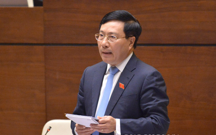 Phó thủ tướng Phạm Bình Minh lần đầu trả lời chất vấn trước Quốc hội