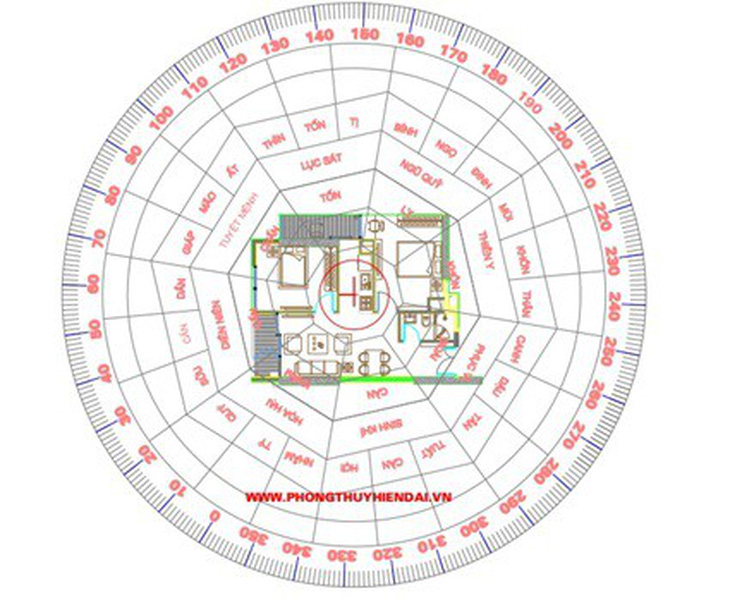 Phong thủy cho khu vực trung tâm nhà - Ảnh 2.