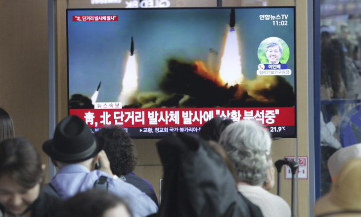 Triều Tiên tiếp tục phóng vật thể không xác định - Ảnh 1.