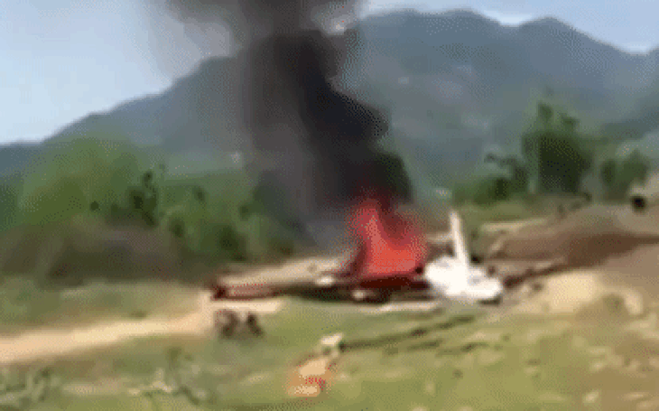 Máy bay quân sự rơi ở Khánh Hòa, 2 phi công tử nạn