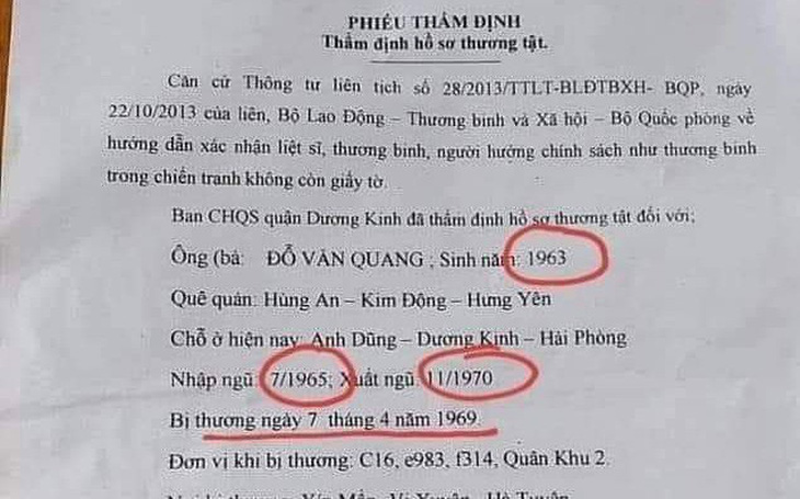 Làm rõ việc tung tin thất thiệt về cựu binh nhập ngũ lúc 