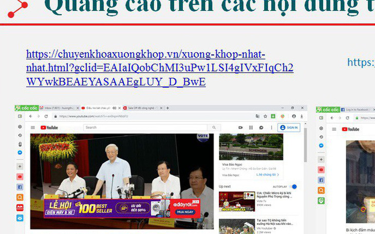 Thương hiệu Việt vi phạm pháp luật vì... YouTube