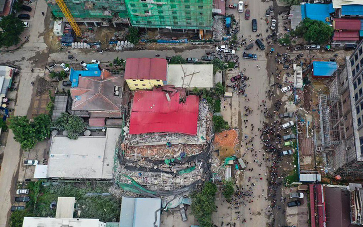 Sập công trình xây nhà ở Campuchia, bắt giữ 4 người Trung Quốc