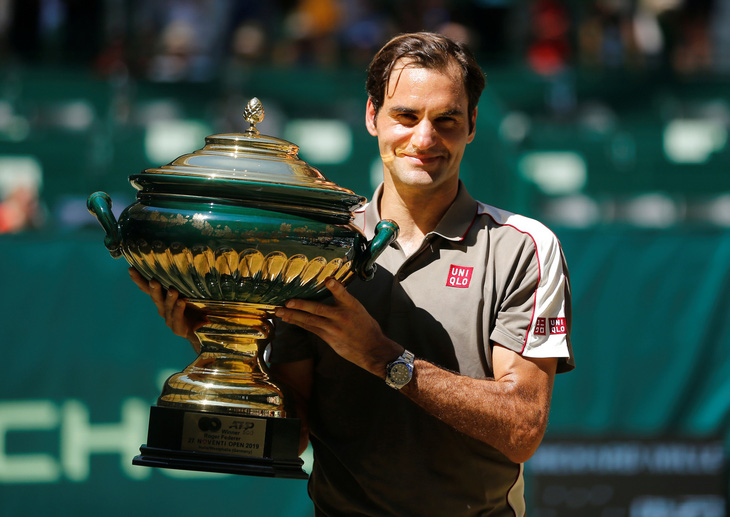 Federer lần thứ 10 vô địch Halle Open - Ảnh 1.
