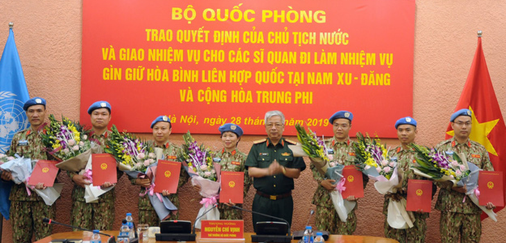 Thêm 7 sĩ quan Việt Nam đi làm nhiệm vụ gìn giữ hòa bình Liên Hiệp Quốc - Ảnh 1.