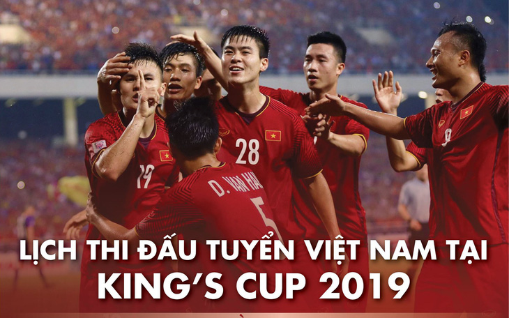 Lịch thi đấu của tuyển Việt Nam tại King"s Cup 2019