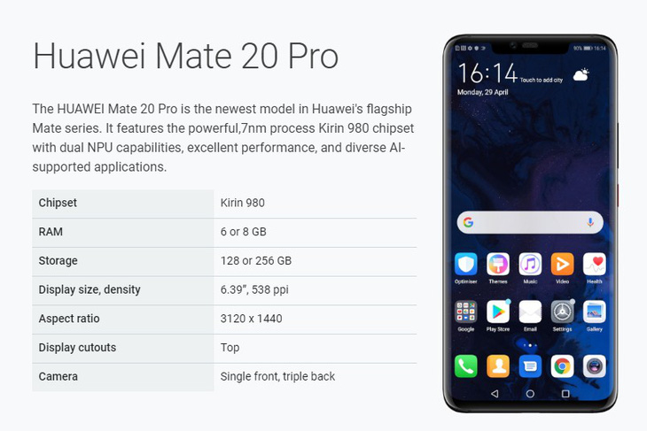 Điện thoại Huawei Mate 20 Pro bất ngờ được Google cho nâng cấp lên Android Q beta - Ảnh 1.