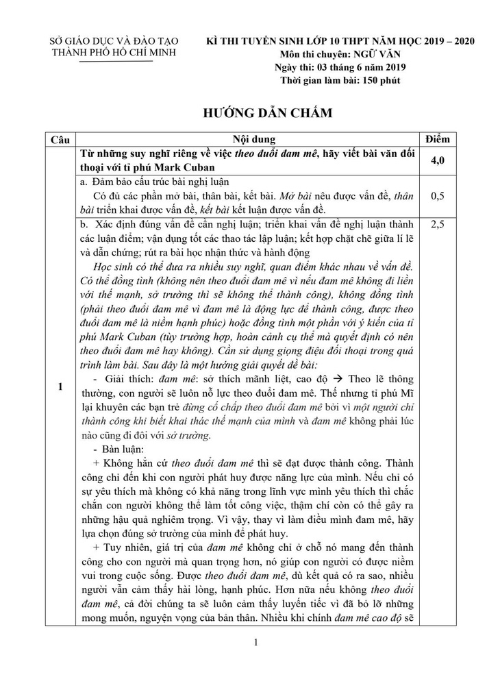 TP.HCM công bố đáp án các môn thi tuyển sinh lớp 10 - Ảnh 15.