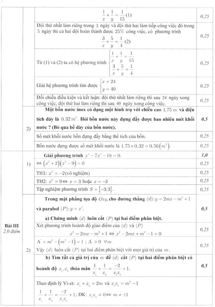 Sở GD-ĐT Hà Nội công bố đáp án thi vào lớp 10 - Ảnh 4.