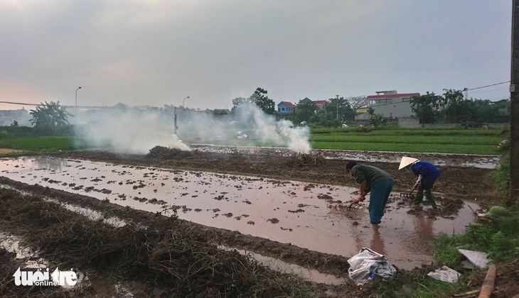 Ô nhiễm bụi mịn tăng cao ở Hà Nội do nhiều nơi đốt rơm rạ - Ảnh 4.
