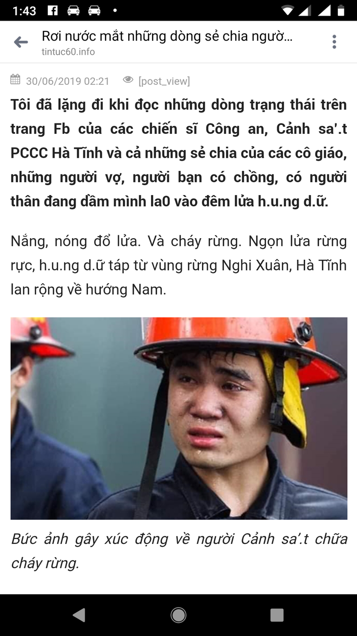 Ảnh lính cứu hỏa ở Hà Nội của Tuổi Trẻ thành lính chữa cháy rừng Hà Tĩnh? - Ảnh 3.
