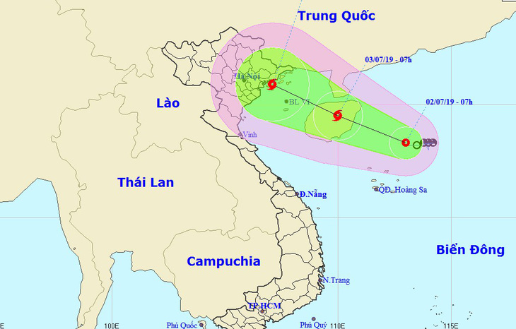 Áp thấp hướng vào Quảng Ninh - Hải Phòng, có thể mạnh thành bão - Ảnh 1.