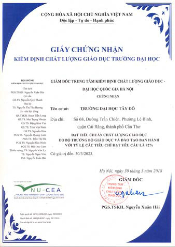 Đại học Tây Đô - địa chỉ đào tạo đáng tin cậy - Ảnh 1.