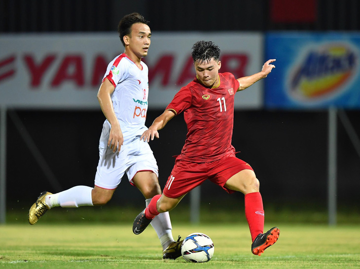 U22 Việt Nam đánh bại Viettel 2-0 trong trận đấu tập - Ảnh 1.