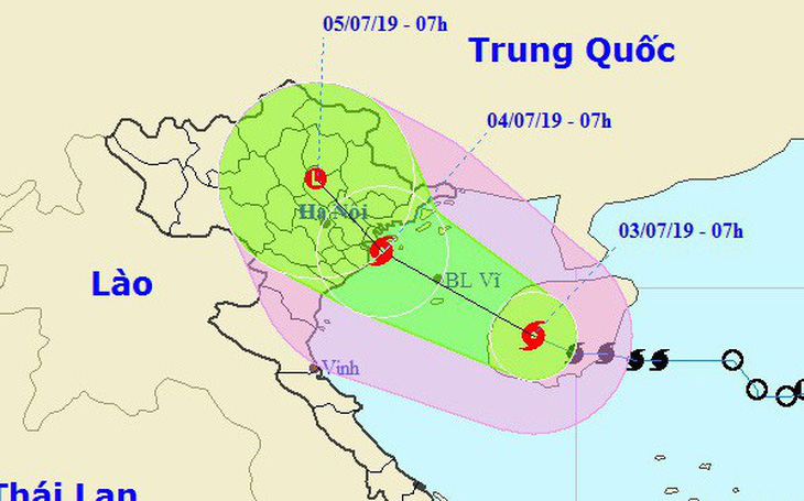 Bão cách đất liền 340km, Hà Tĩnh, Quảng Bình mưa rất lớn