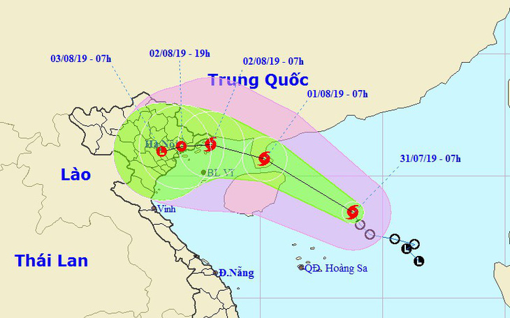Áp thấp nhiệt đới mạnh thành bão số 3, dự báo đổ bộ Quảng Ninh - Nam Định - Ảnh 1.
