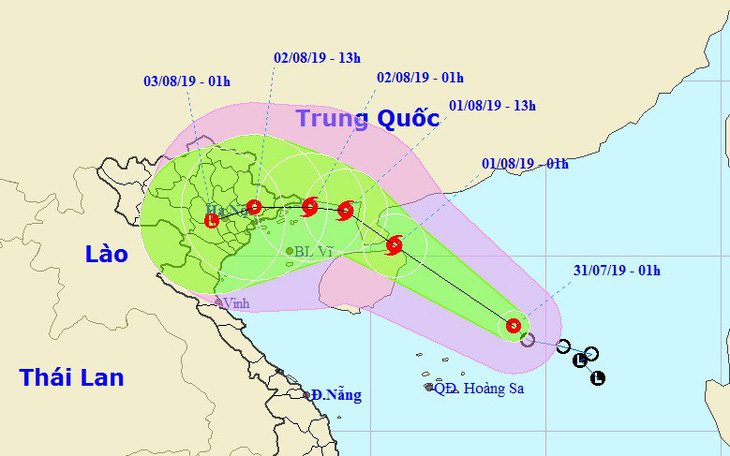 Áp thấp nhiệt đới sắp thành bão, mưa dông kéo dài - Ảnh 1.