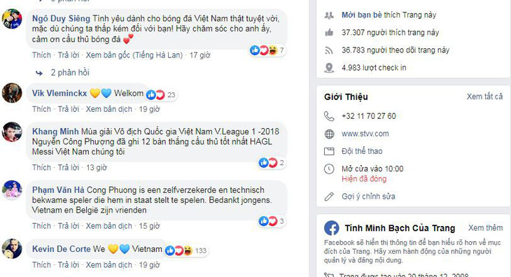 Nhờ Công Phượng, Facebook của STVV tăng hơn 30.000 người theo dõi sau...1 đêm - Ảnh 1.