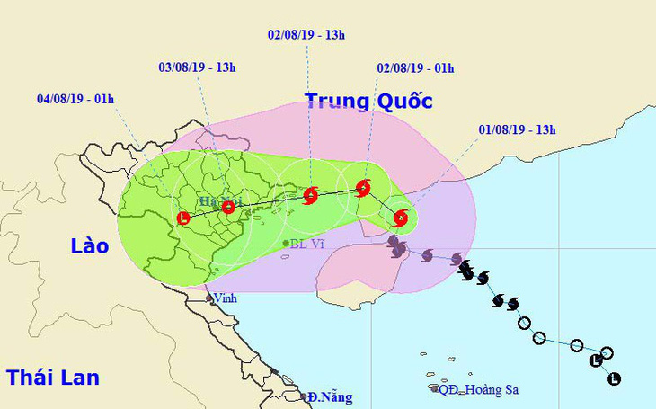 Chiều tối mai, bão đổ bộ các tỉnh Quảng Ninh - Thái Bình