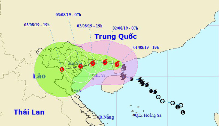 Bão số 3 cách Quảng Ninh - Hải Phòng 300km, Bắc Bộ mưa lớn - Ảnh 1.