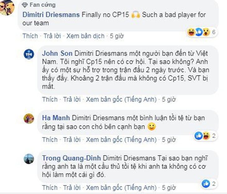 Công Phượng bị gạch tên, CĐV Việt Nam bình loạn bị nhắc nhở trên Facebook của CLB Sint-Truidense - Ảnh 2.