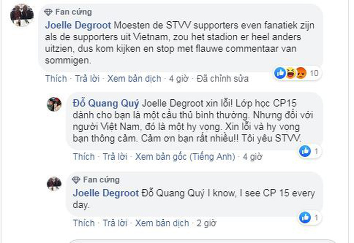 Công Phượng bị gạch tên, CĐV Việt Nam bình loạn bị nhắc nhở trên Facebook của CLB Sint-Truidense - Ảnh 1.
