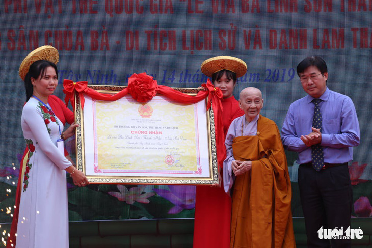 Lễ vía bà Linh Sơn Thánh Mẫu núi Bà Đen là di sản phi vật thể quốc gia - Ảnh 1.