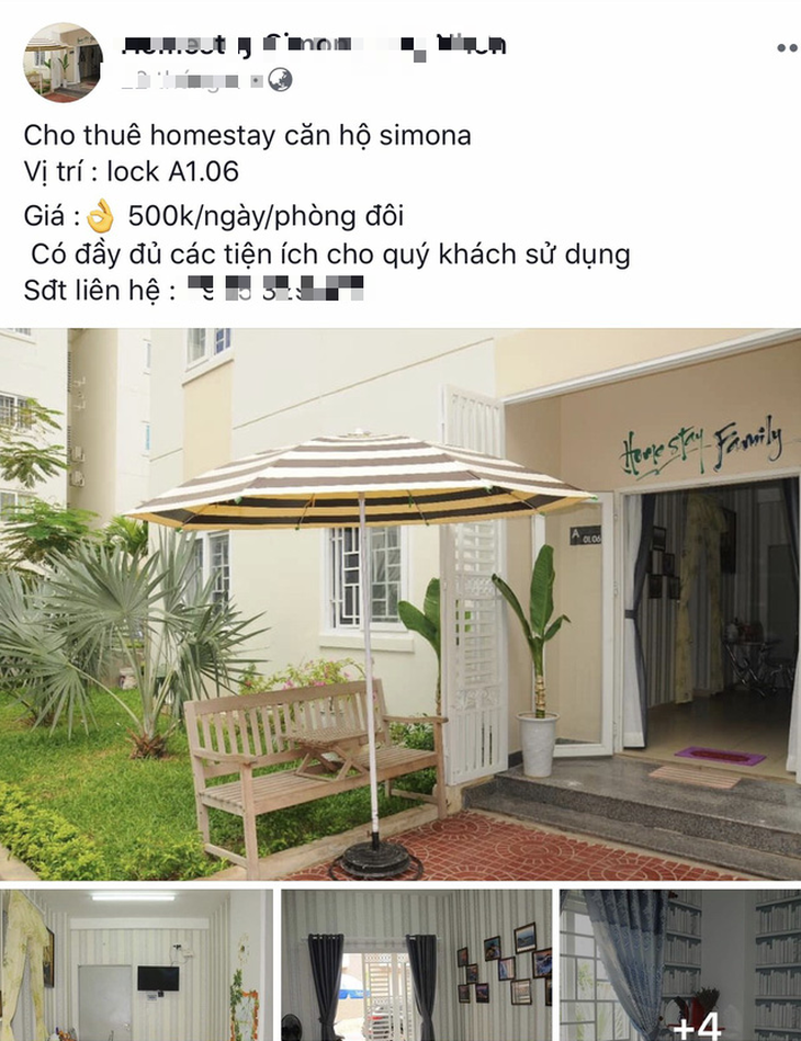 Hô biến nhà ở xã hội thành homestay - Ảnh 2.