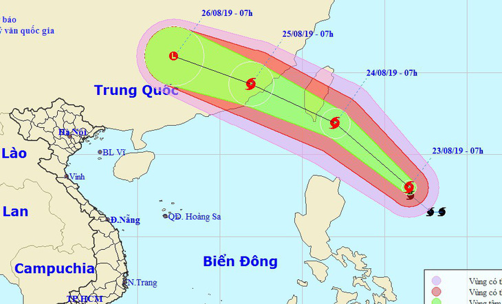 Bão gần Biển Đông đang mạnh lên, Bắc Bộ, Bắc Trung Bộ mưa dông - Ảnh 1.