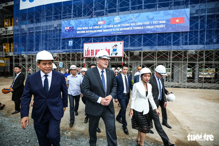 Thủ tướng Úc có mặt ở công trường đường đua F1 Việt Nam - Ảnh 3.