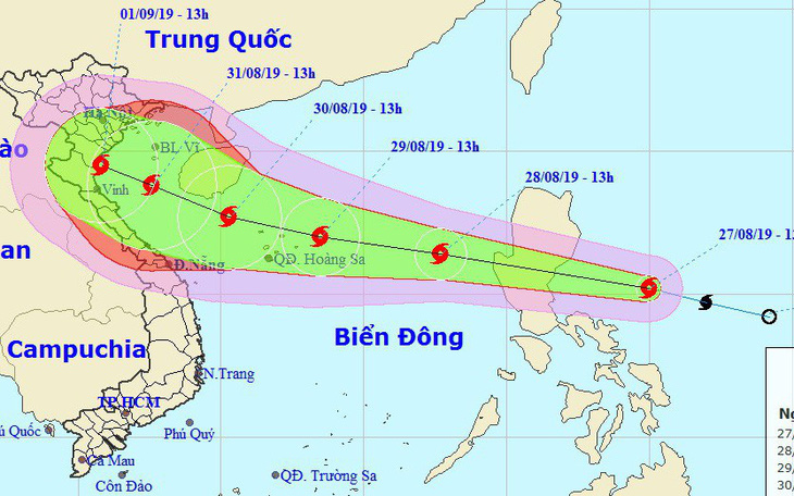 Nguy cơ bão nối bão, cả nước có mưa dịp lễ 2-9