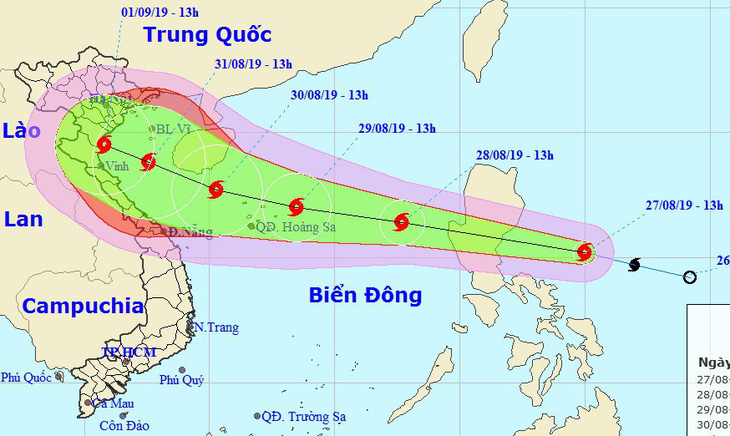 Nguy cơ bão nối bão, cả nước có mưa dịp lễ 2-9 - Ảnh 1.