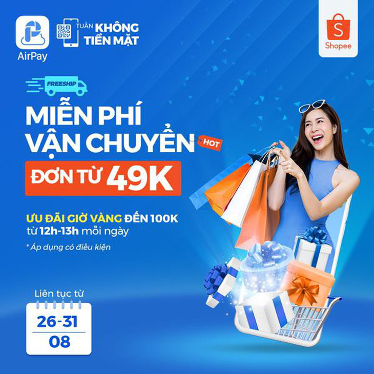 Tham gia giờ vàng AirPay, hưởng ngay ưu đãi hot - Ảnh 1.