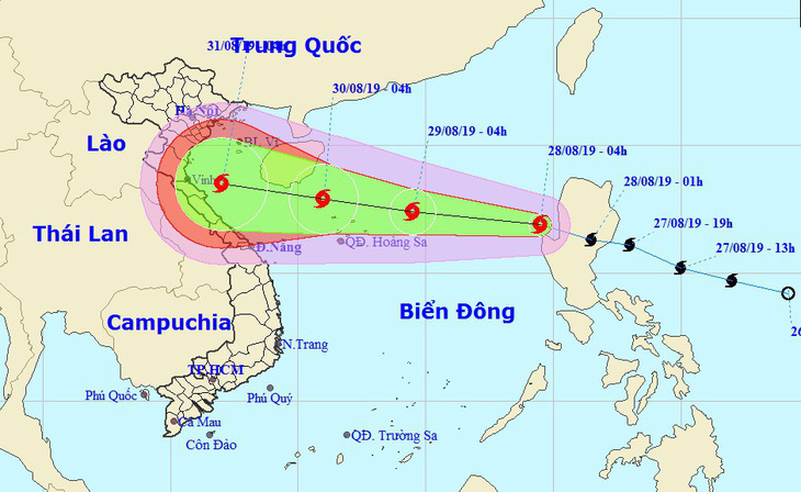 Bão Podul vào Biển Đông, có thể đổ bộ Thanh Hóa - Quảng Bình - Ảnh 1.