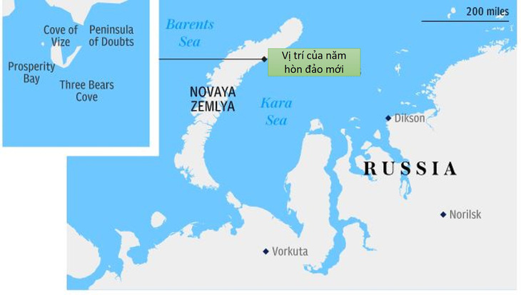 Nga phát hiện 5 hòn đảo mới ở Bắc Cực nhờ băng tan - Ảnh 2.