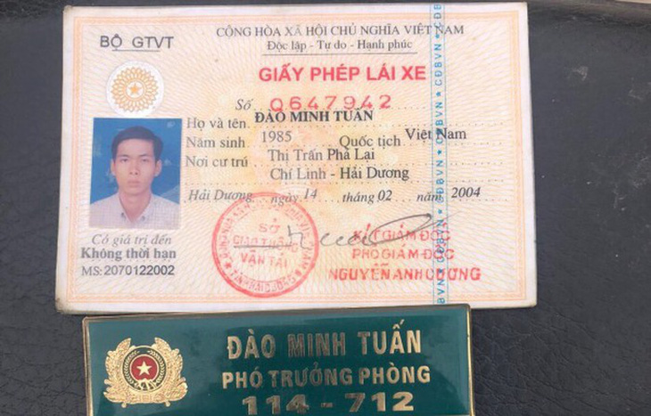 Mạo danh phó trưởng phòng công an để giải cứu bạn vi phạm giao thông - Ảnh 2.