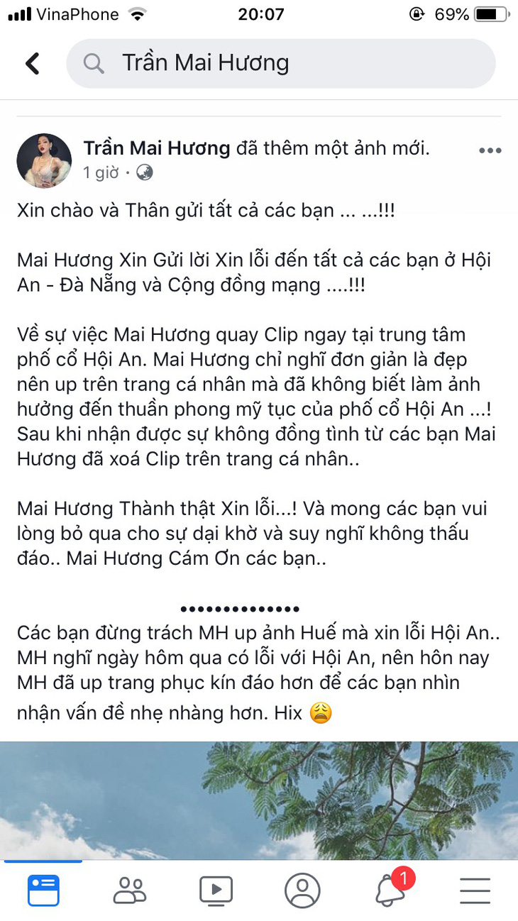 Cô gái trong clip ‘khoe thân’ ở phố cổ: Mong các bạn bỏ qua cho sự dại khờ - Ảnh 1.