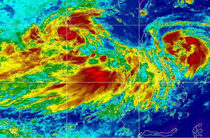 3 áp thấp dồn dập trên biển, miền Trung đối mặt mưa gió dị thường - Ảnh 2.